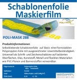 Schablonierfolie / Maskierfilm Politape Poli-Mask P288