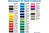 Farbkarte Metamark XE Matt