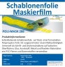 Schablonierfolie / Maskierfilm Politape Poli-Mask P288